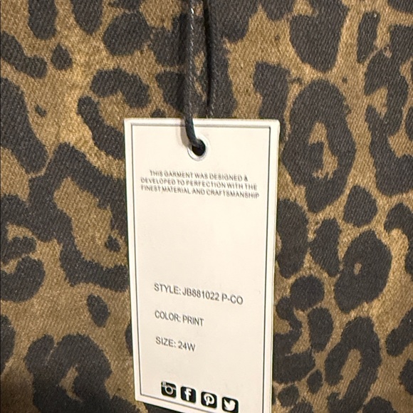 Judy Blue NWT Hear Me Roar Wide-Leg High Waist Denim Pants. 24W - Picture 3 of 7